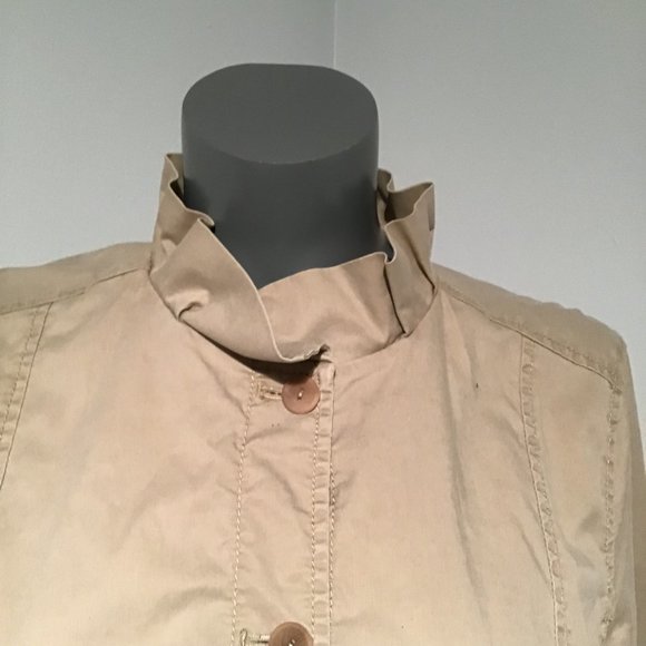 EIleen Fisher Ruffle Collar Utility Jacket - Picture 5 of 16